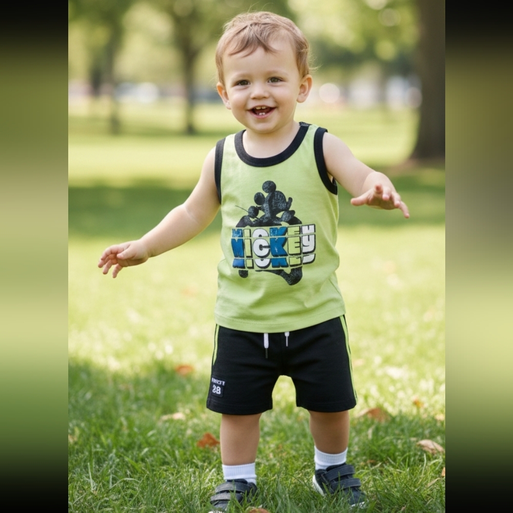 Mickey Mouse Toddler Boy Shorts Active Set